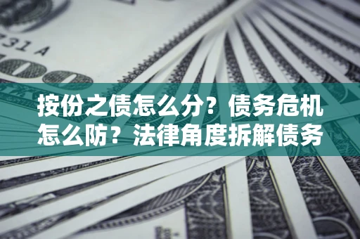 济南按份之债怎么分？债务危机怎么防？法律角度拆解债务分配与风险自保指南