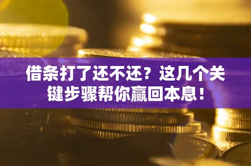 济南借条打了还不还？这几个关键步骤帮你赢回本息！