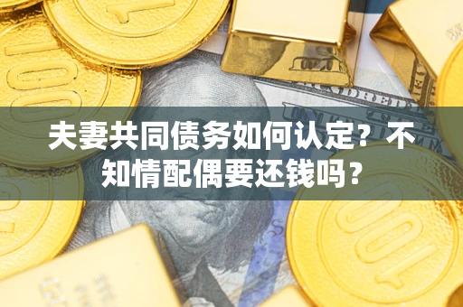 济南夫妻共同债务如何认定？不知情配偶要还钱吗？