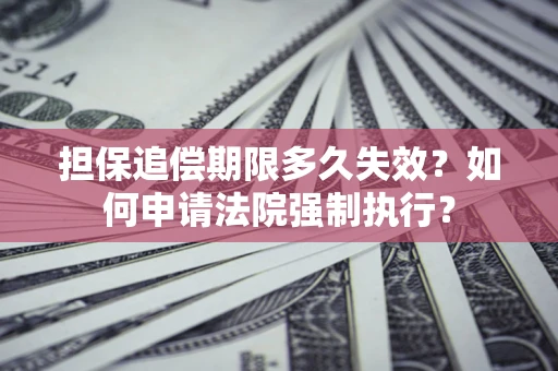 济南担保追偿期限多久失效？如何申请法院强制执行？