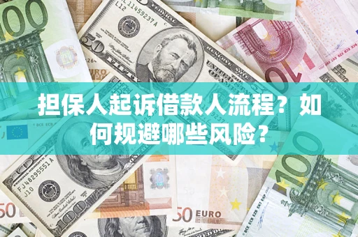 济南担保人起诉借款人流程？如何规避哪些风险？