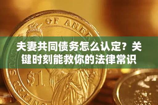 济南夫妻共同债务怎么认定？关键时刻能救你的法律常识