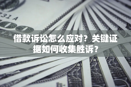 济南借款诉讼怎么应对？关键证据如何收集胜诉？